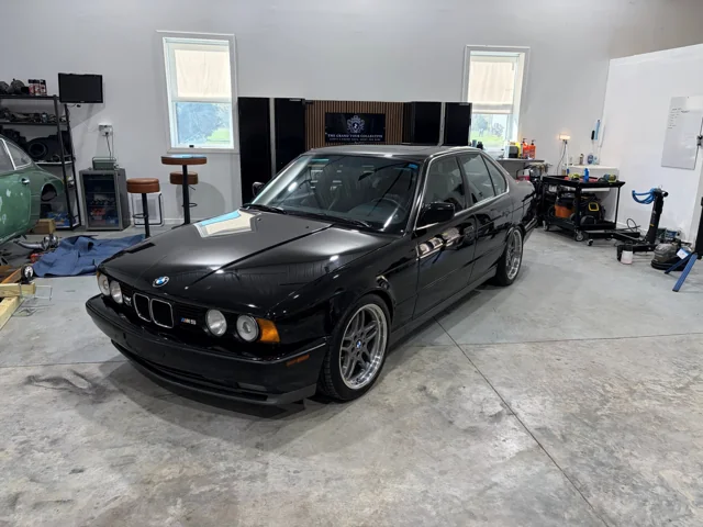 Black BMW M5 after paint preservation and protection at GT